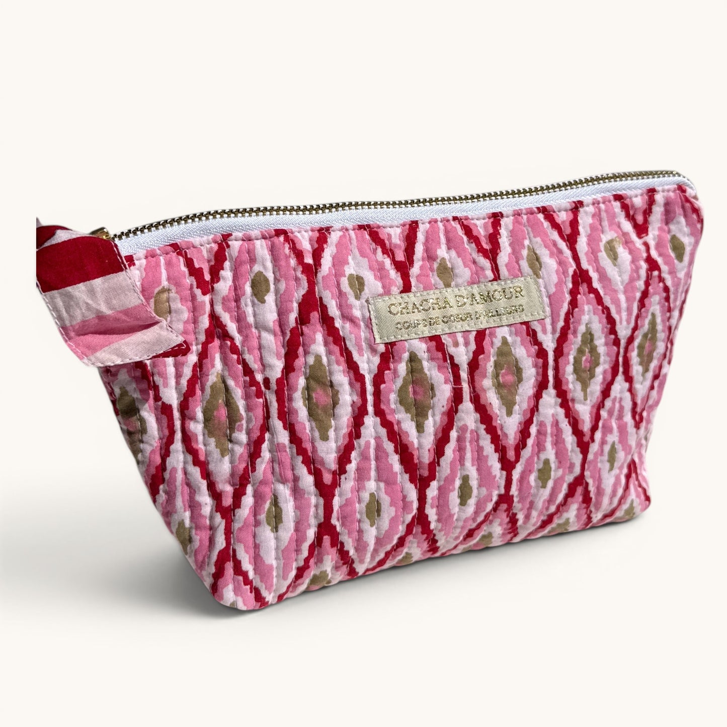 Trousse de Maquillage Block Print | Chachadamour