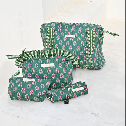 Sac Cabas Jaipur Vert | Chachadamour