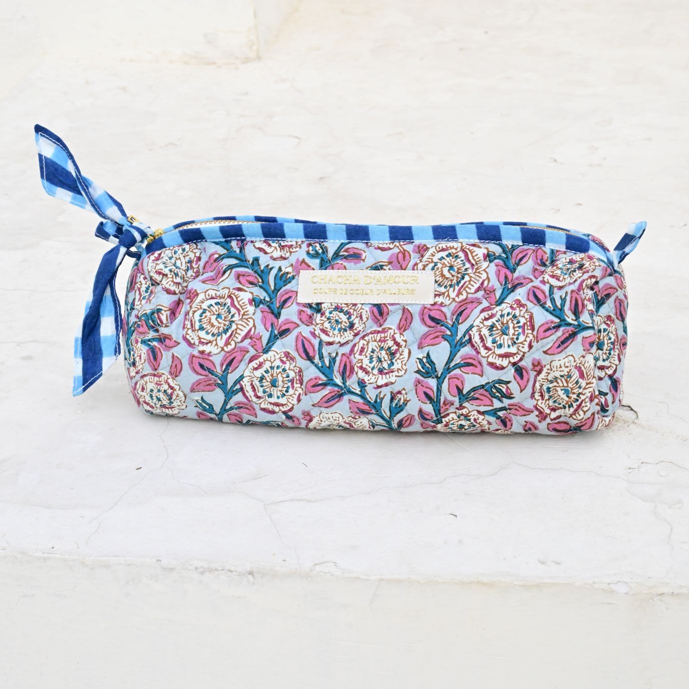 Trousse Nomade Block Print | Chachadamour