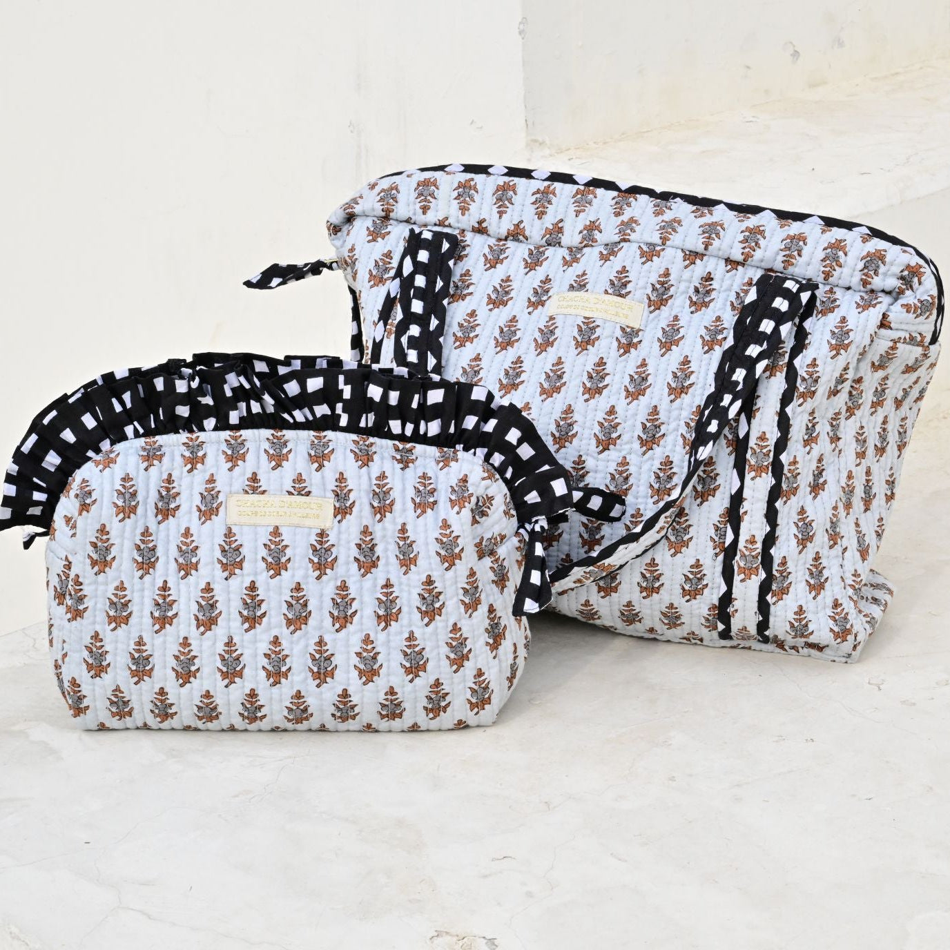 Sac Cabas Jaipur Bleu | Chachadamour