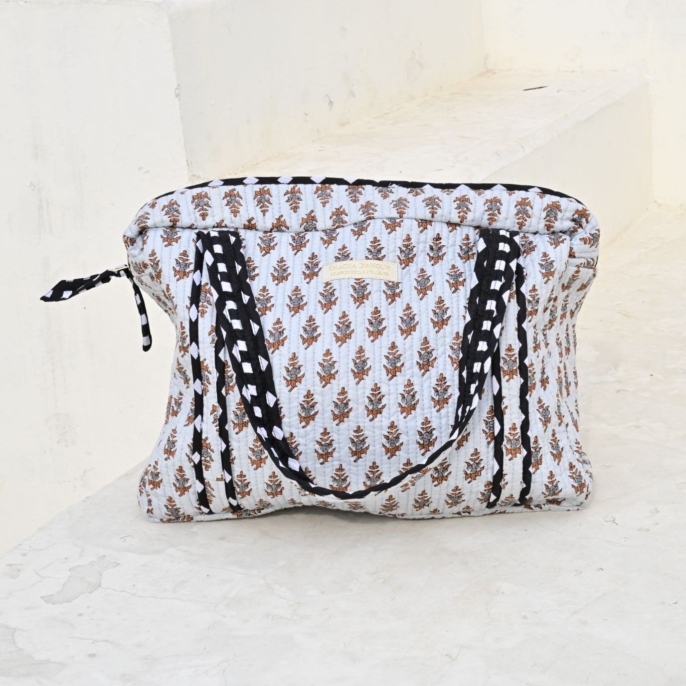 Sac Cabas Jaipur Bleu | Chachadamour