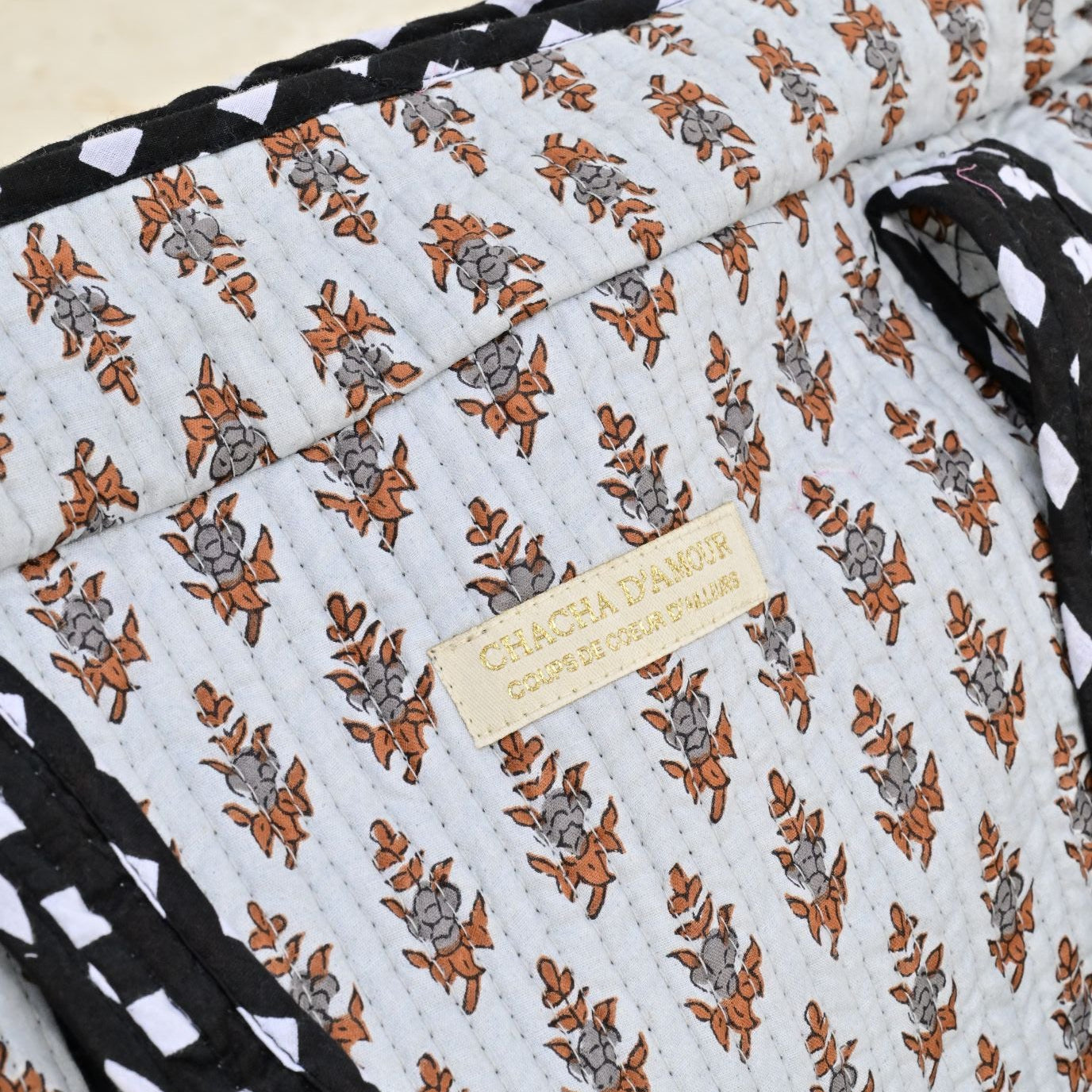 Sac Cabas Jaipur Bleu | Chachadamour