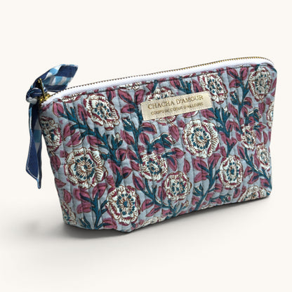 Trousse de Maquillage Block Print | Chachadamour