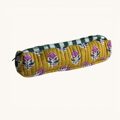 Mini trousse à crayons block-print Froufrou | Chachadamour