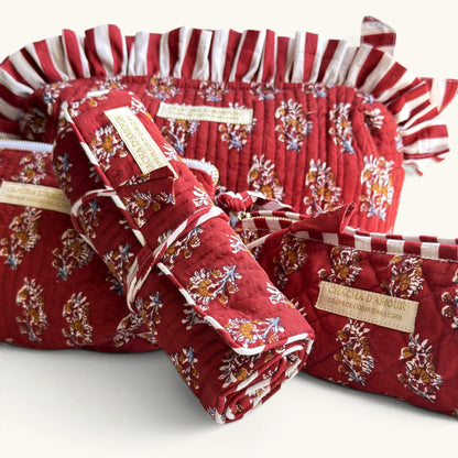 Trousse à bijoux Froufrou Bordeaux Maharani | Chachadamour