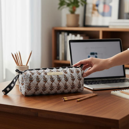 Trousse Nomade Block Print | Chachadamour