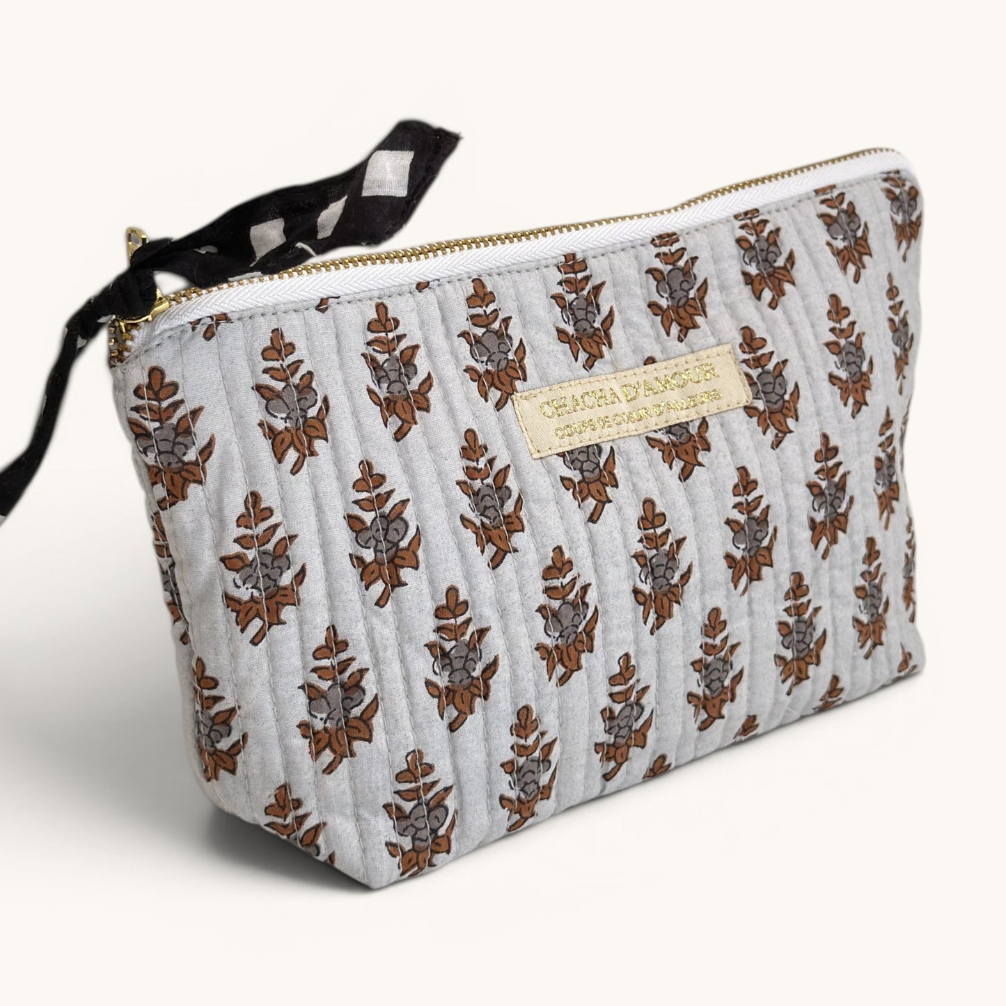 Trousse de Maquillage Block Print | Chachadamour