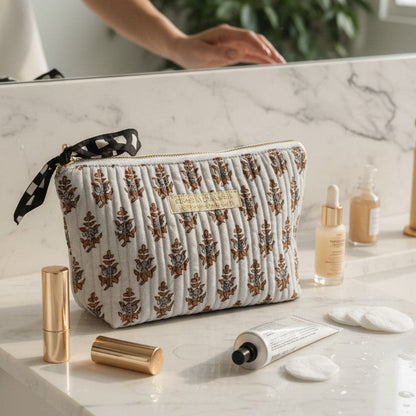 Trousse de Maquillage Block Print | Chachadamour