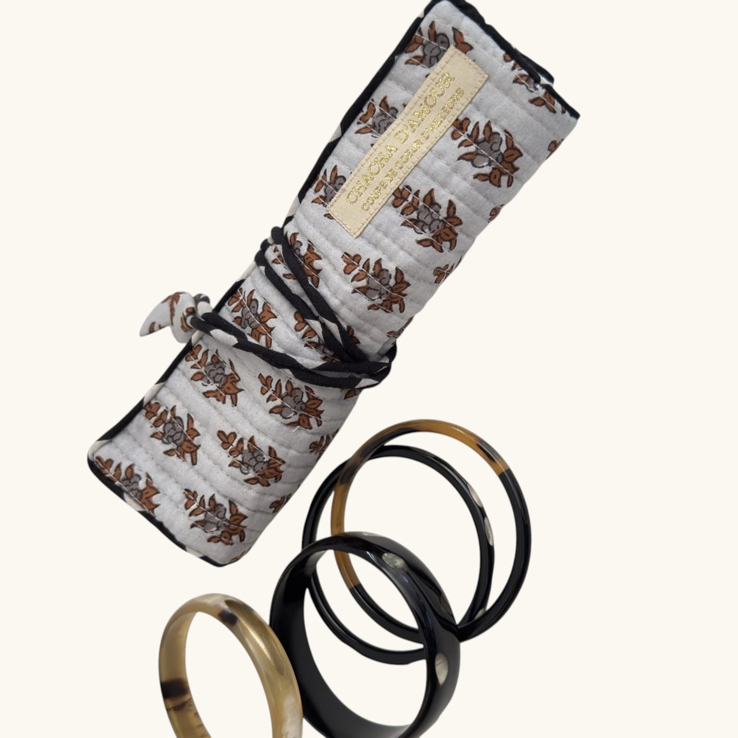 Trousse à bijoux Froufrou Gris Temple | Chachadamour