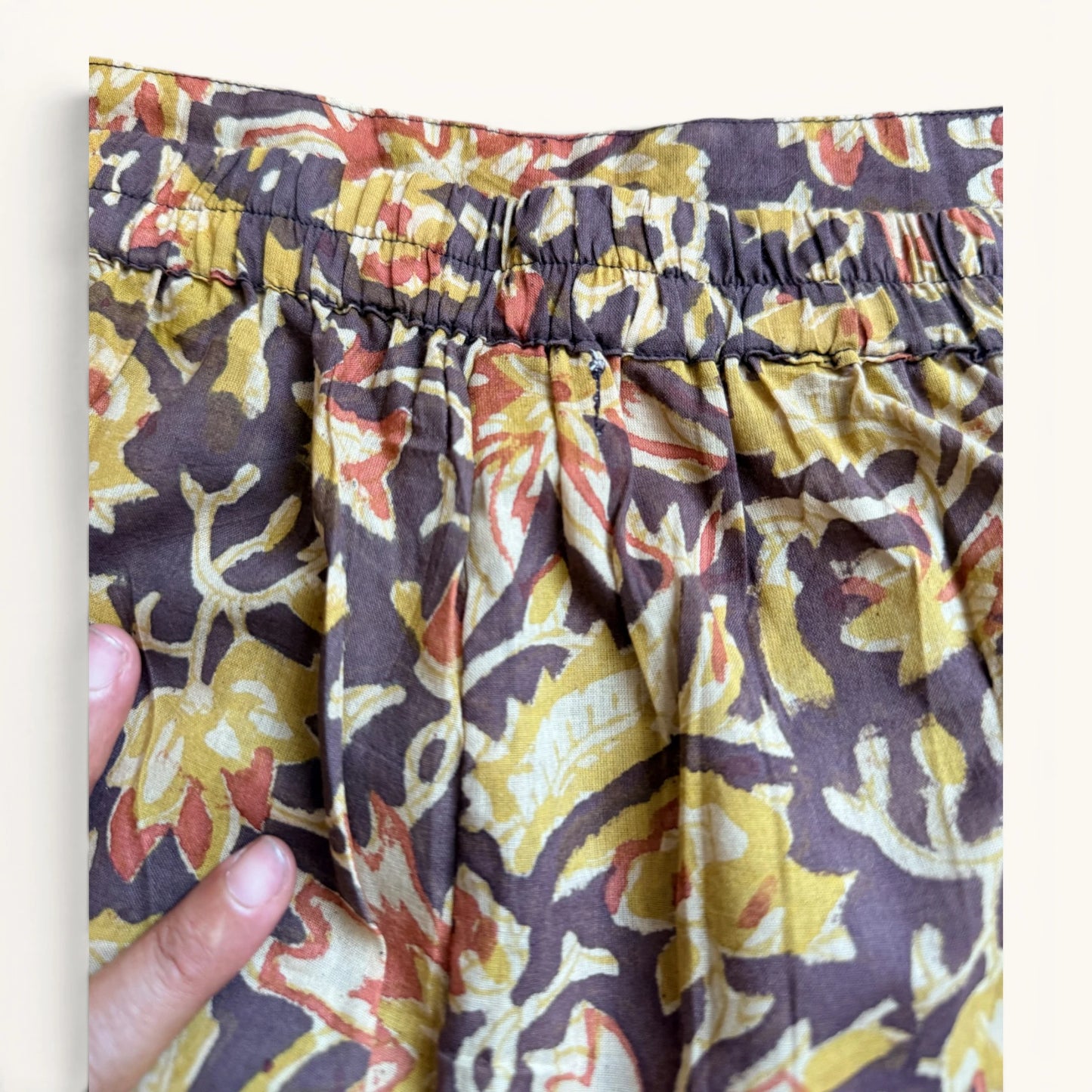 Short Ville & Plage – Block Print Nuit Terracotta Jaipur | Chachadamour
