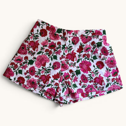 Short Ville & Plage – Block Print Rose de Jaipur | Chachadamour