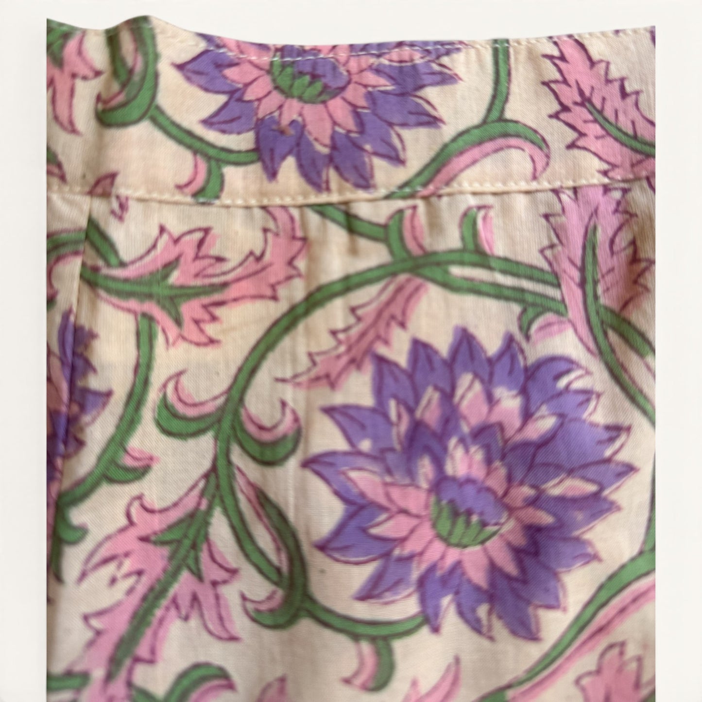 Short Ville & Plage – Block Print Lilas Rajasthan Jaipur | Chachadamour