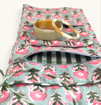 Trousse à bijoux Froufrou Menthe Lotus | Chachadamour