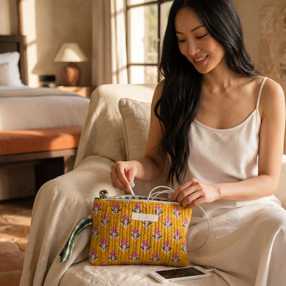 Trousse de Sac Block Print | Chachadamour