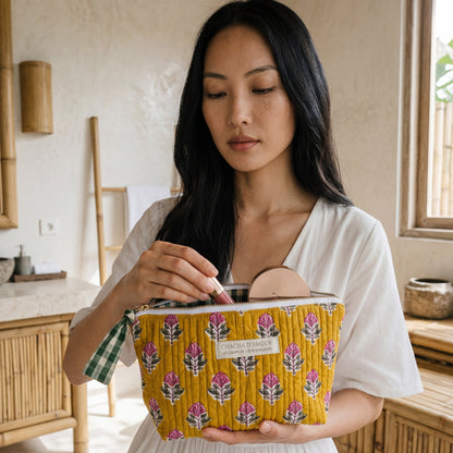 Trousse de Maquillage Block Print | Chachadamour