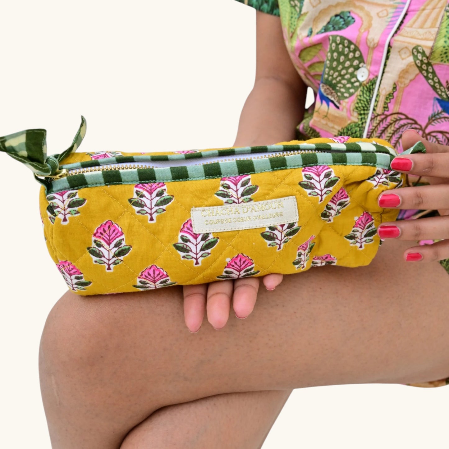Trousse Nomade Block Print | Chachadamour