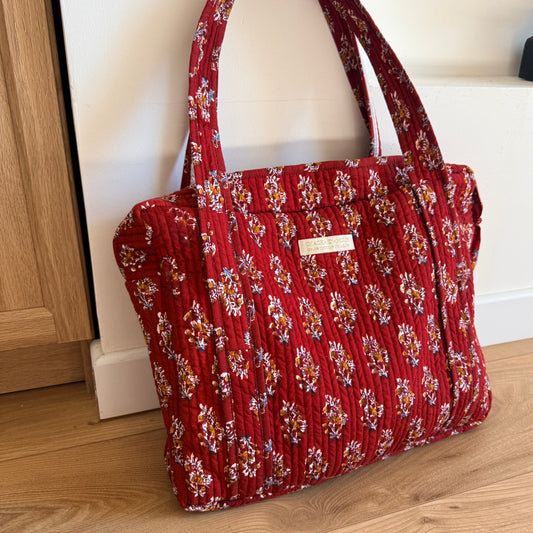 Sac Cabas Bordeaux Jaipur Bordeaux | Chachadamour