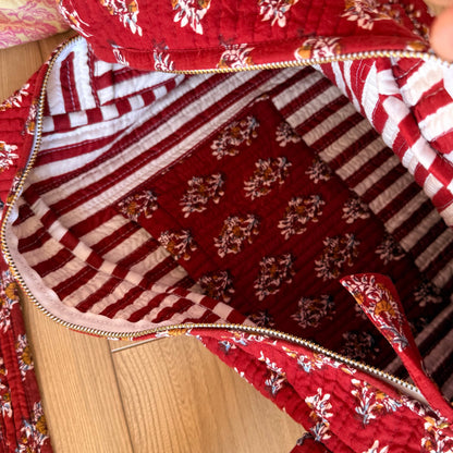Sac Cabas Bordeaux Jaipur Bordeaux | Chachadamour