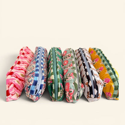 Mini trousse à crayons block-print Froufrou | Chachadamour
