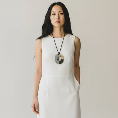 Pendentif en Corne Naturelle Noir | Chachadamour